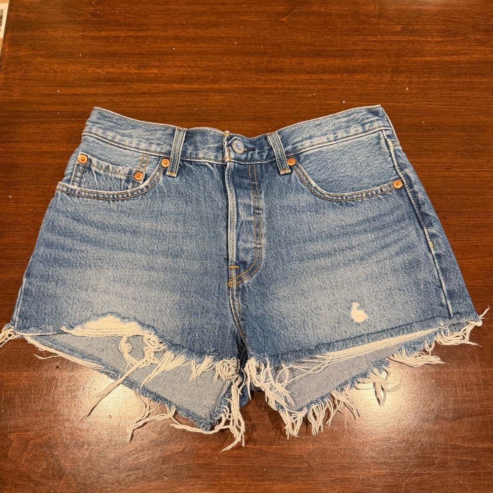 Levi’s 501 High Rise Denim Shorts